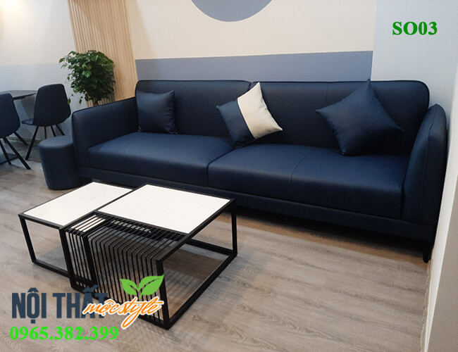 sofa phòng khách màu xanh SO03  nổi bật, hiện đại, khoẻ khoắn sofa phòng khách màu xanh SO03 nổi bật, hiện đại, khoẻ khoắn