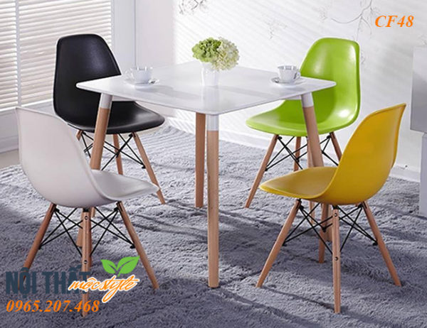 Ghế-eames-đẹp-CF48-600x462 Bộ bàn ghế ăn Eames đặc biệt được các gia đình trẻ săn đón