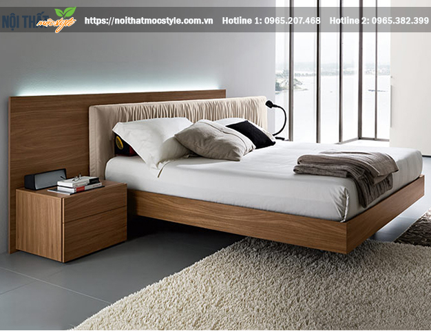 Giường ngủ sồi Mỹ cao cấp