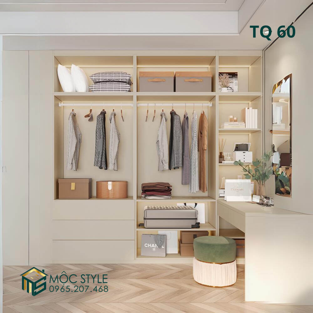 Các khoang tủ quần áo TQ 60 Các khoang tủ quần áo TQ 60